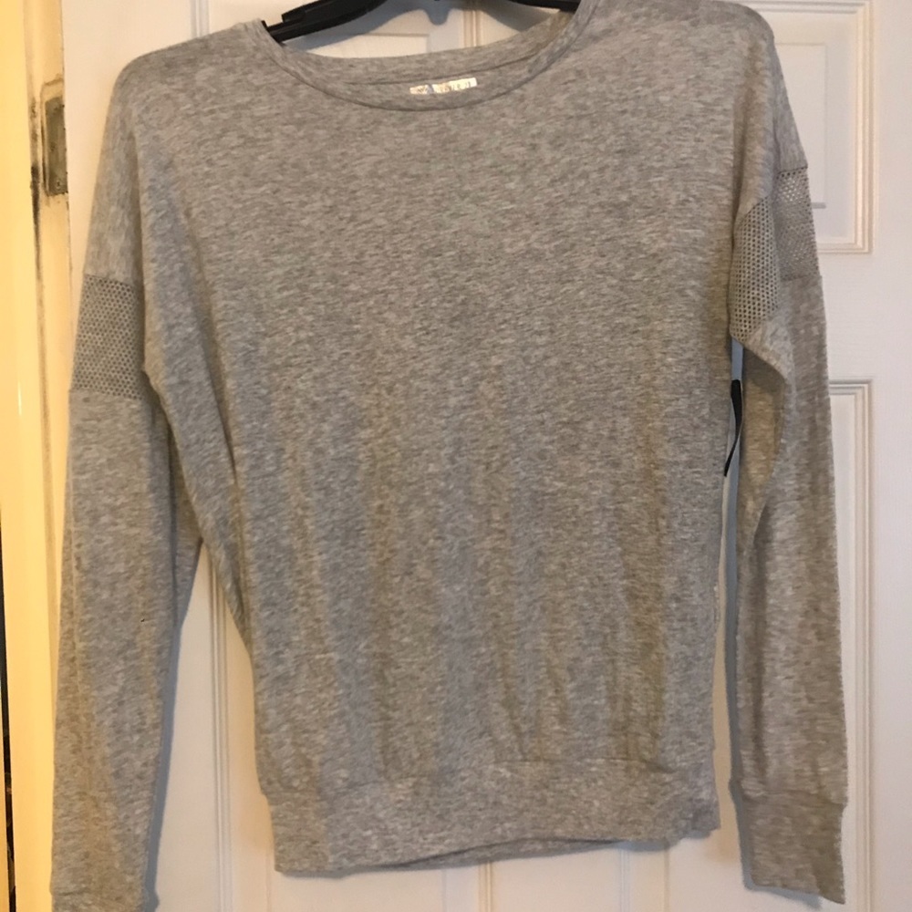 Forever 21 long sleeve mesh top